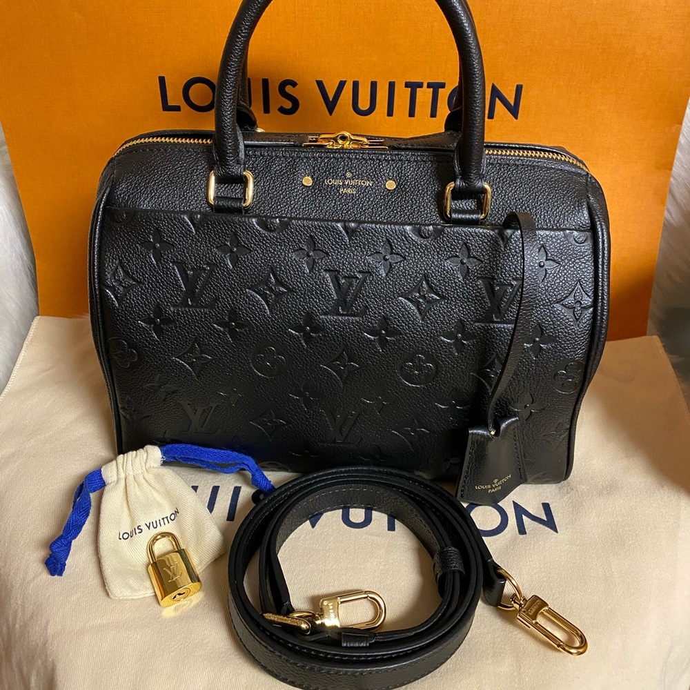 ❗️SOLD❗️🎀 Speedy B 25 EMPRIENTE Noir 🎀